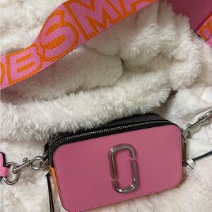 Marc Jacobs Pink Crossbody Bag with Chain Strap